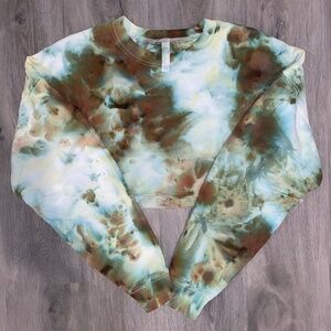 💫 Alo Yoga REMXD CUSTOM - Extreme Cropped Sweatshirt - M 💫